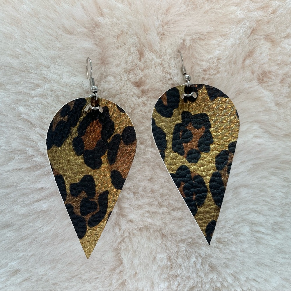 Leopard Print Earrings